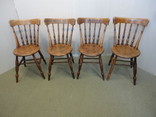 Set of 4 Victorian Kitchen Chairs