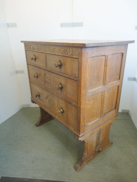 Heals Style Oak Chest of Drawers