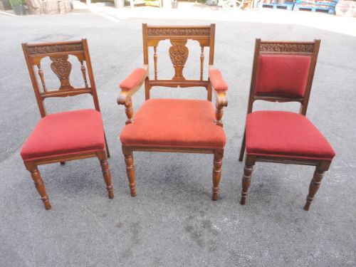 fig 1. Set Of 14 Oak Chairs 