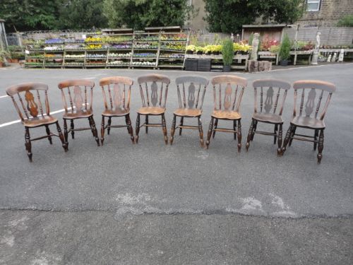 8 Victorian Kitchen Chairs