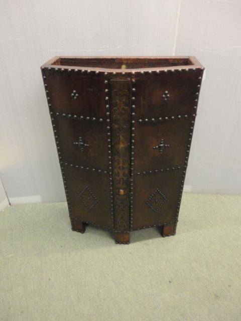 Arts & Crafts Leather Stick Stand