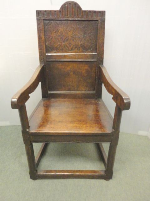 Period Oak Armchair 17th Century & Later