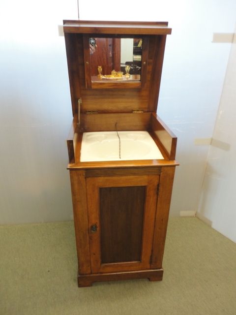 Sink in Mahogany Cabinet