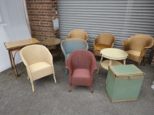 fig 1. Original Lloyd Loom Chairs & Table