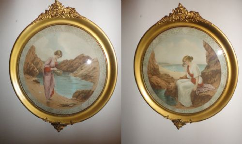 Pair of Sea Shore Prints