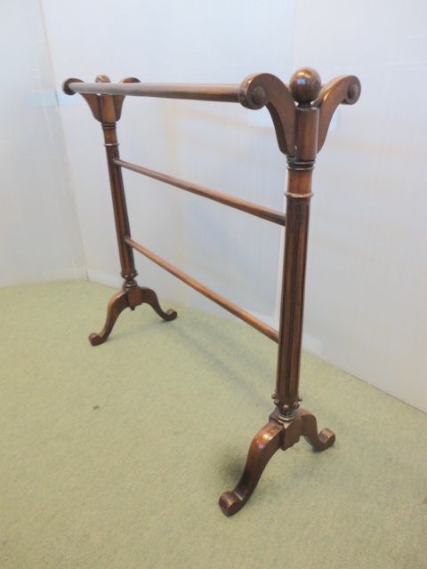 Victorian Mahogany Towel Rail