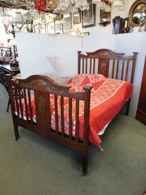 Double Walnut Bed