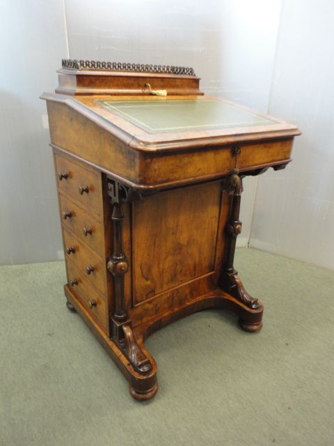 Victorian Walnut Davenport.