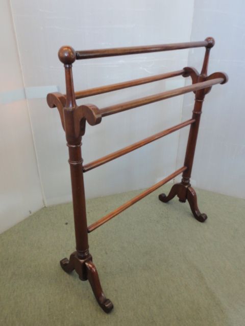 Victorian Mahogany Towel Rail