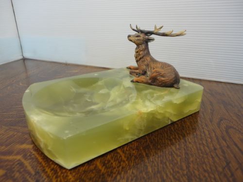 Cold Painted Bronze Stag