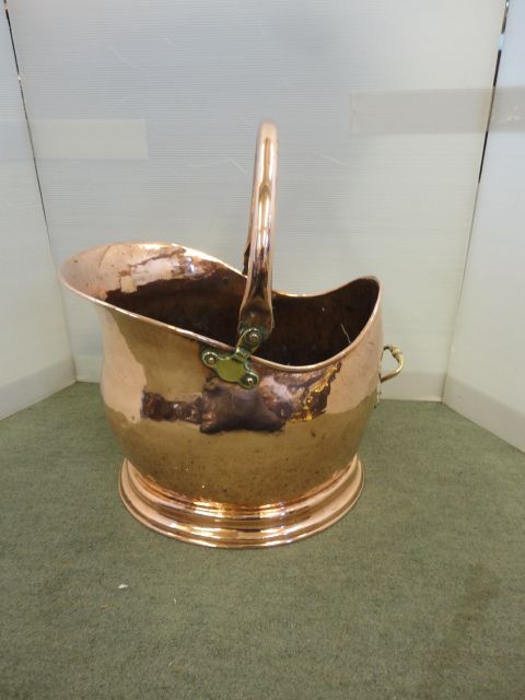 Victorian Copper Coal Helmet