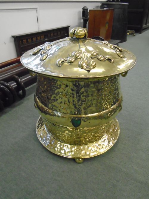 Fantastic Arts & Crafts Coal Vase & Lid