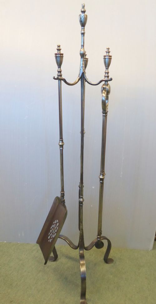 Tall Fire Irons on Stand