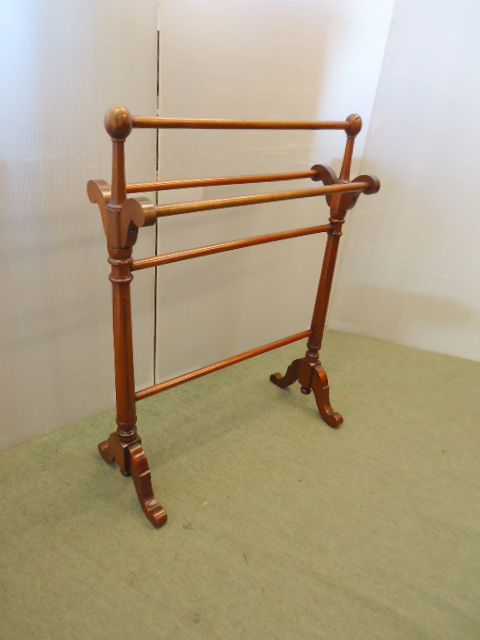 Victorian Mahogany Towel Rail