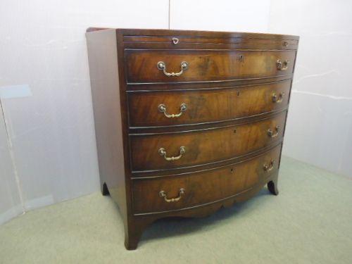 Mahogany Bow Front Chest of Drawers