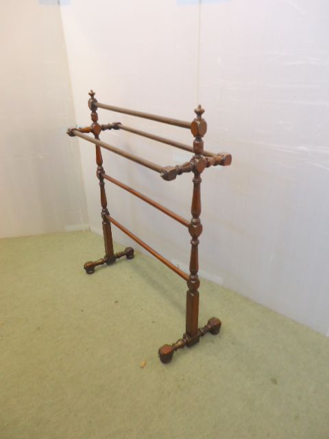 Traditional Mahogany Towel Rail