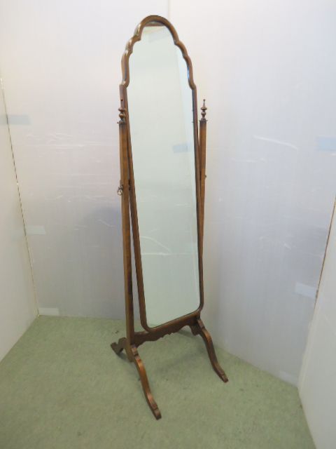 Mahogany Cheval Mirror
