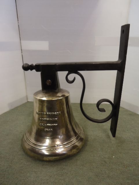 Superb Bronze Bell on Bracket