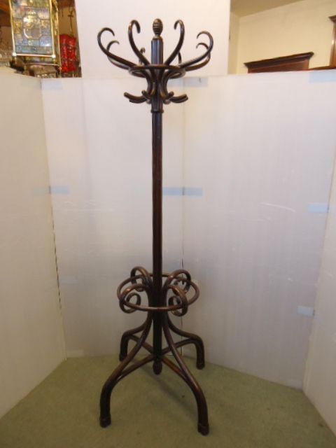Large Bold Victorian Bentwood Coat Stand