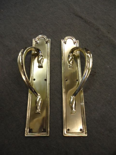 Superb Pair of Large Door Handles