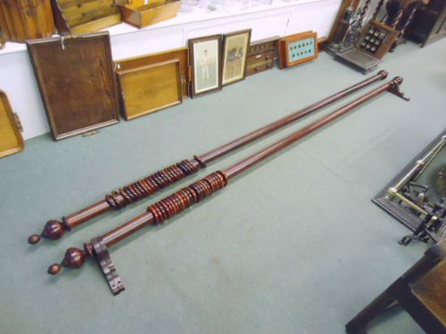 Pair of Large Victorian Curtain Poles