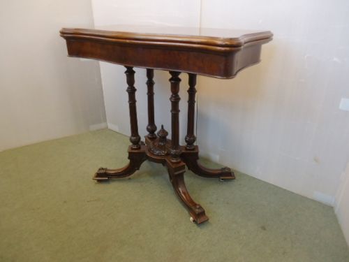 Quality Walnut Card Table