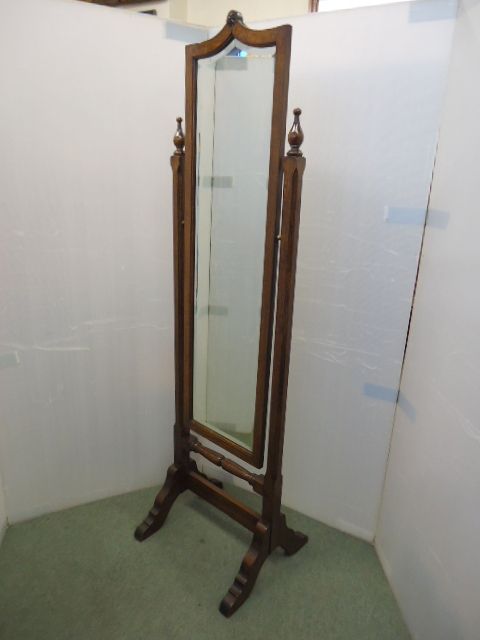 Oak Cheval Mirror