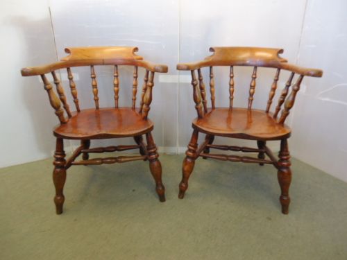 Pair of Victorian Captains Chairs
