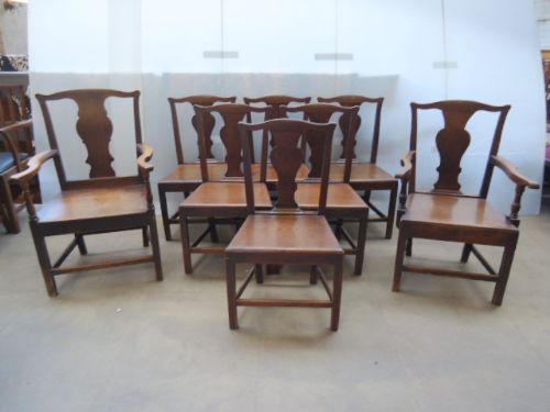 8 Period Oak Chairs