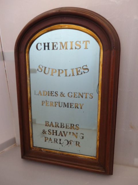 Barbers Shaving Parlour Mirror