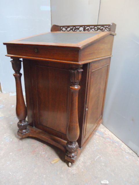 19th Century Walnut Davenport