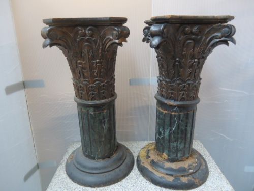 Pair of Wooden Pedestals