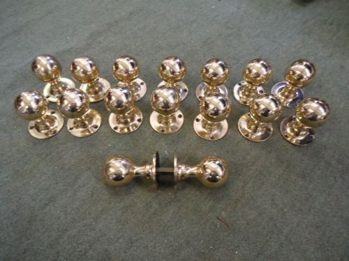8 Pairs of Bronze Door Knobs