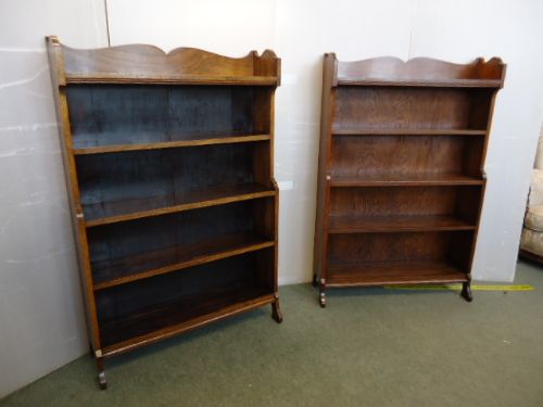 Pair of Oak Bookcases