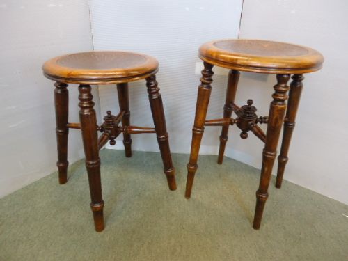 2 Similar Bentwood Stools
