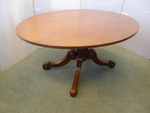 Regency Pedestal Oval Table