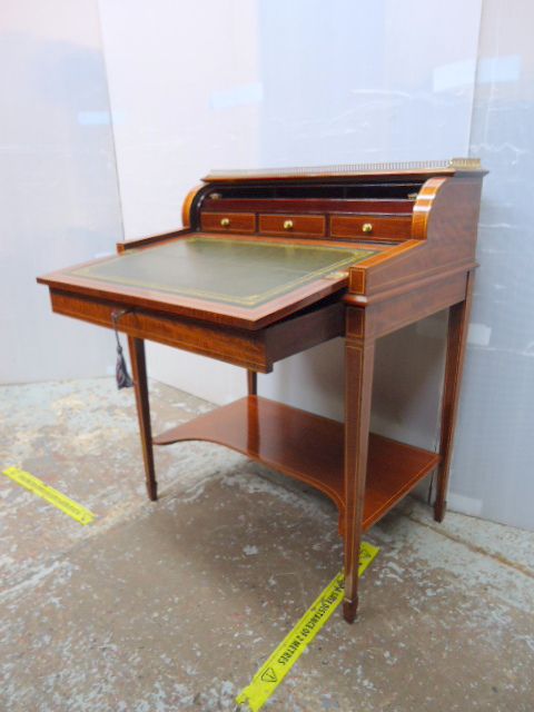 Inlaid Mahogany Desk