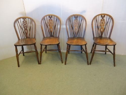 4 Wheelback Kitchen Chairs