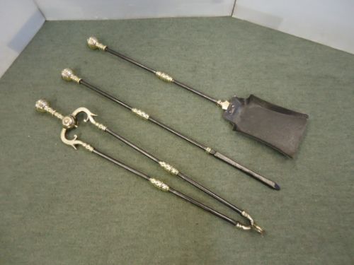 Set of Brass & Steel Fire Irons