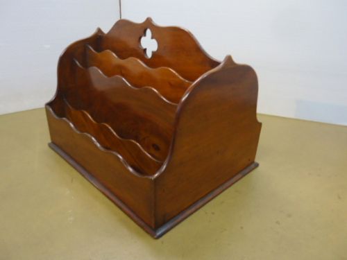 Quality Mahogany Double Letter Rack