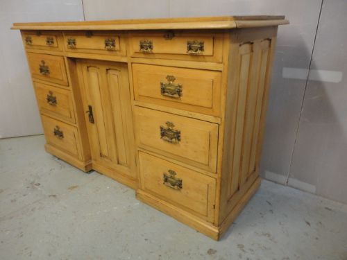 Victorian Pine 9 Drawer Dresser Base