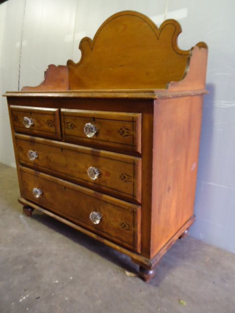 Decorated Pine Chest