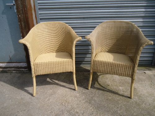 2 Large Wing Lusty Lloyd Loom Chairs