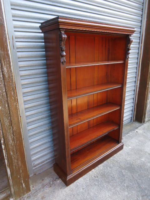 Tall Mahogany Bookshelf