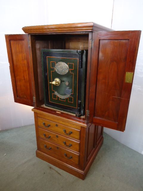 Superb Mahogany Safe Cabinet