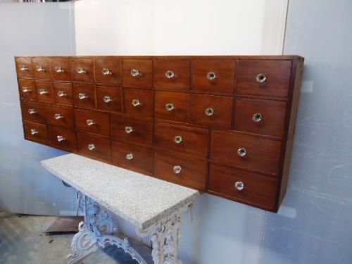 Mahogany Bank of Drawers