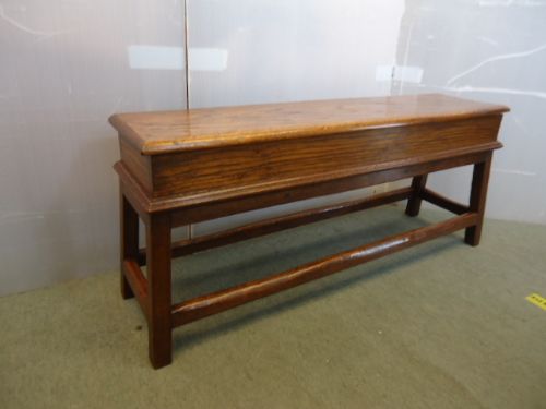 Oak Bench with Storage