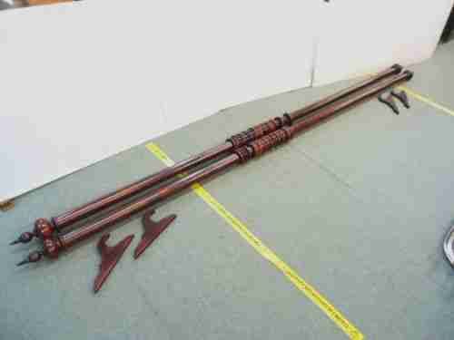 Pair of Large Victorian Curtain Poles