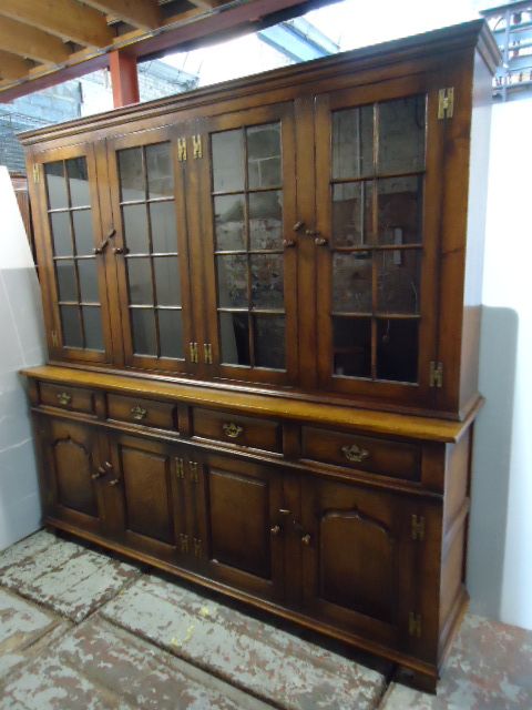 Oak 2 Piece Bookcase
