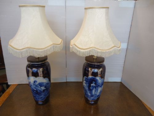 Large Pair of Lamps